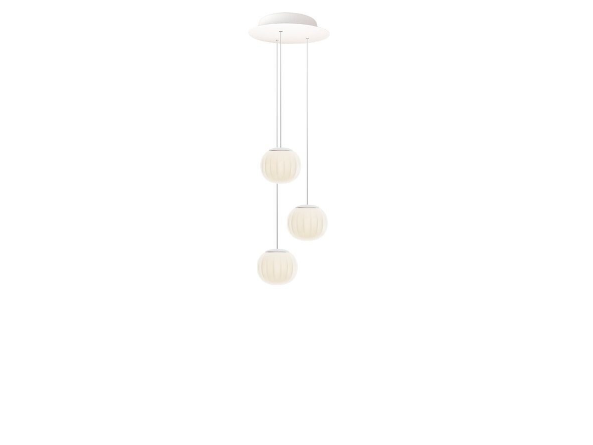 Luceplan – Lita Multiple Taklampa Ø14 White Painted Alu/Opal