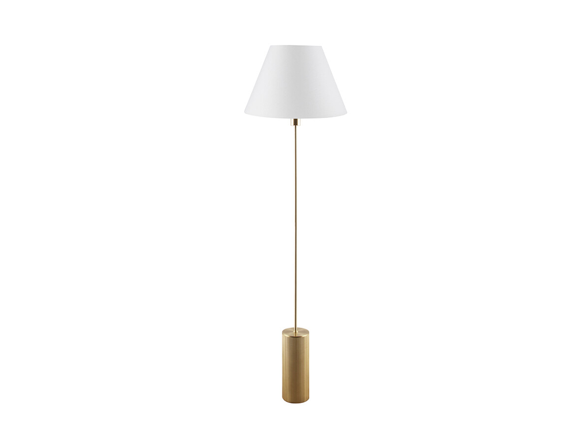 Globen Lighting – Rib Golvlampa Brushed Brass Globen Lighting