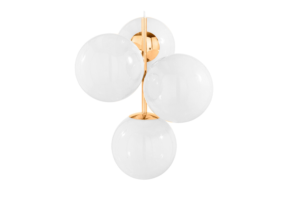 Tom Dixon – Globe Ljuskrona Mini Opal/Gold