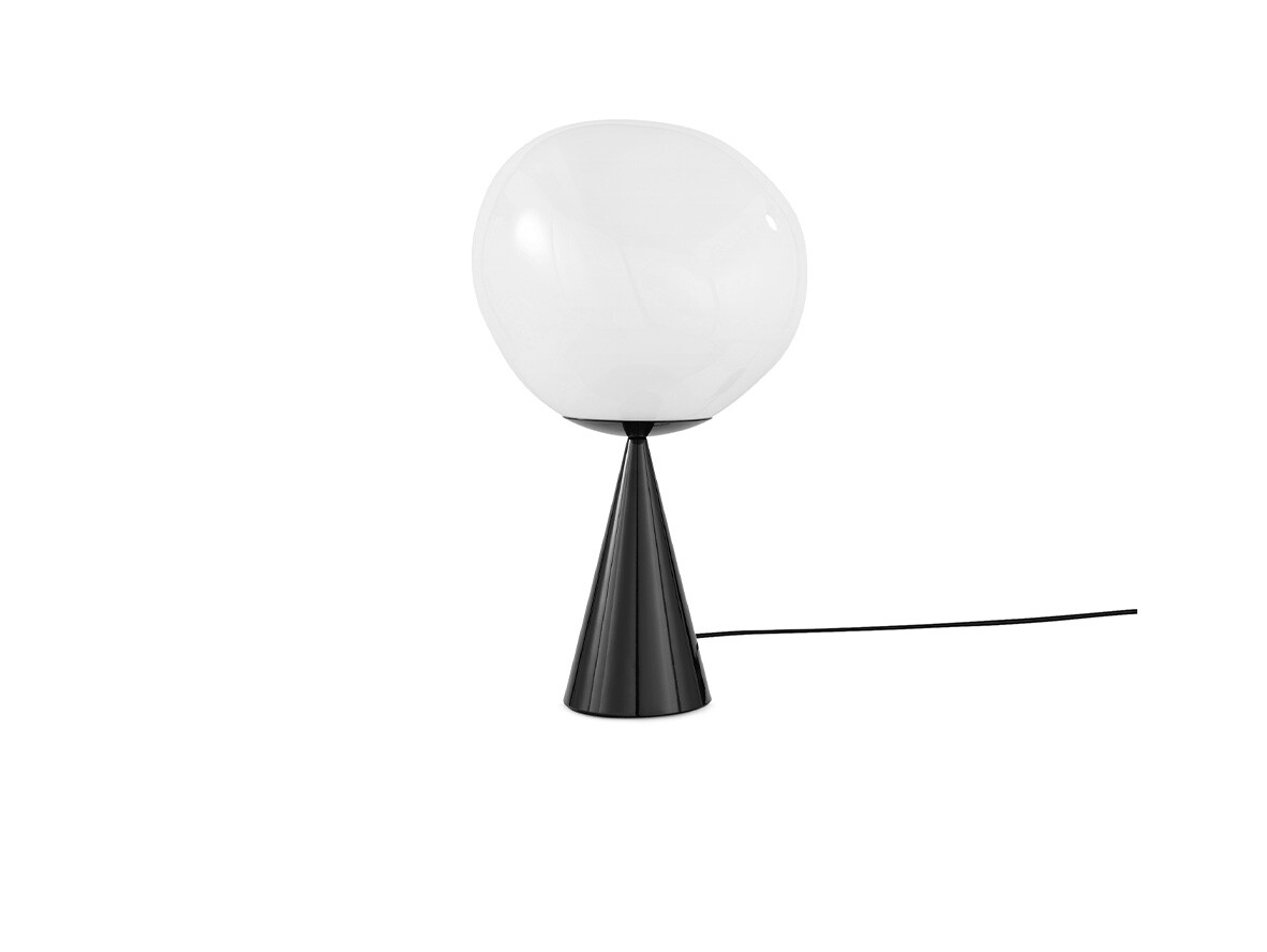 Tom Dixon – Melt Cone Fat Bordslampa Opal/Black