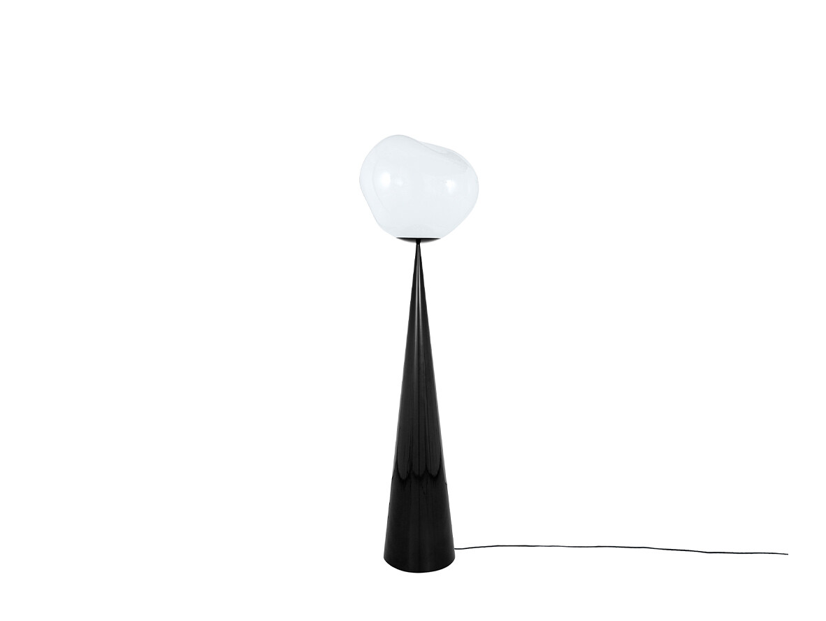 Tom Dixon – Melt Cone Fat Golvlampa Opal/Black