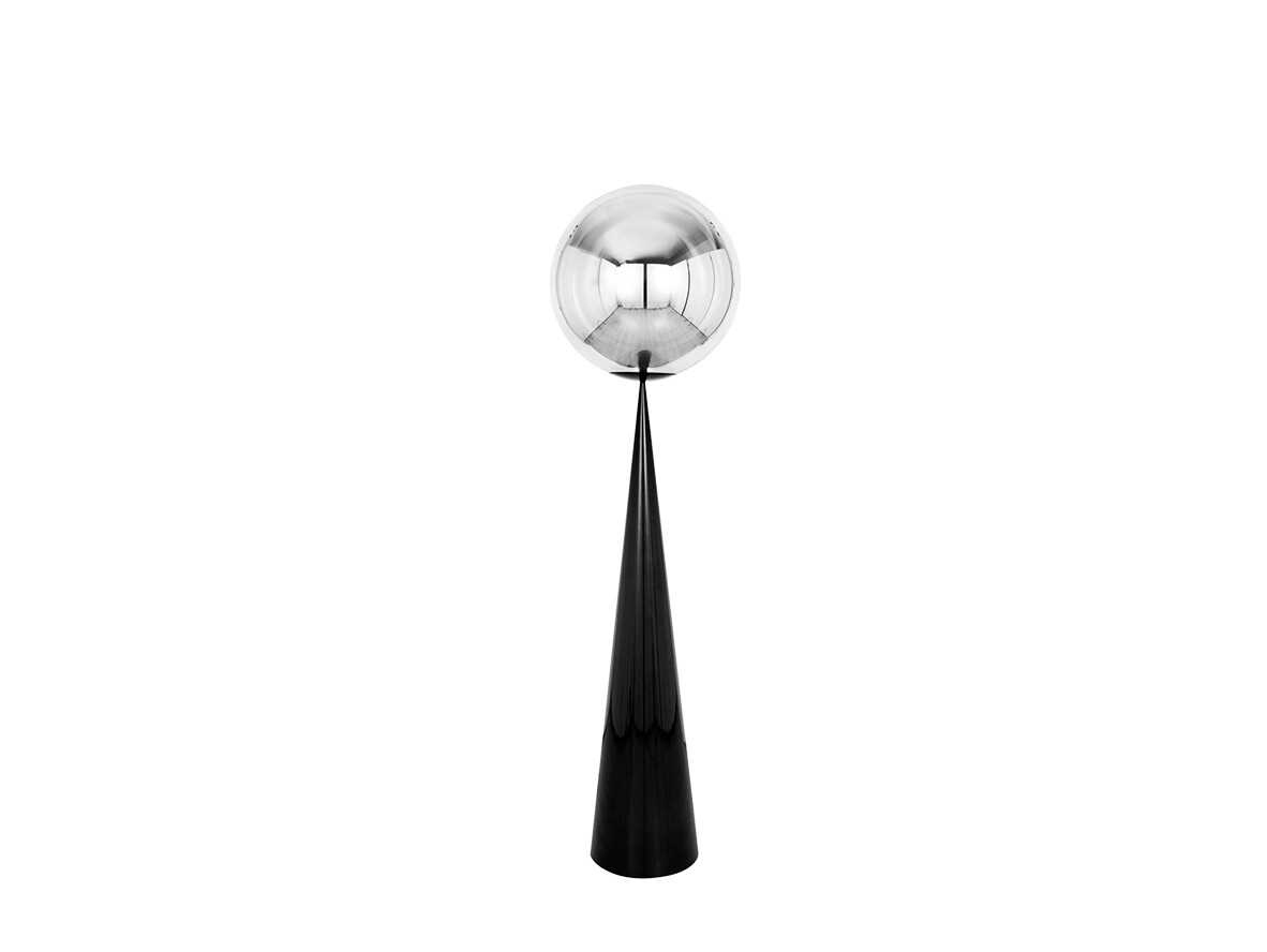 Tom Dixon – Globe Fat Taklampa Silver/Black