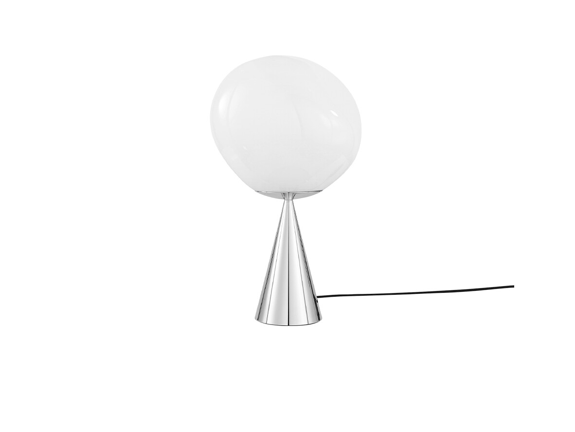 Tom Dixon – Melt Cone Fat Bordslampa Opal/Silver