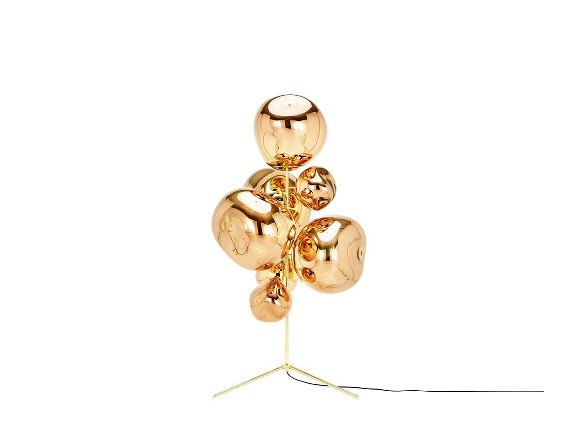 Tom Dixon – Melt Floor Chandelier Golvlampa Gold/Gold