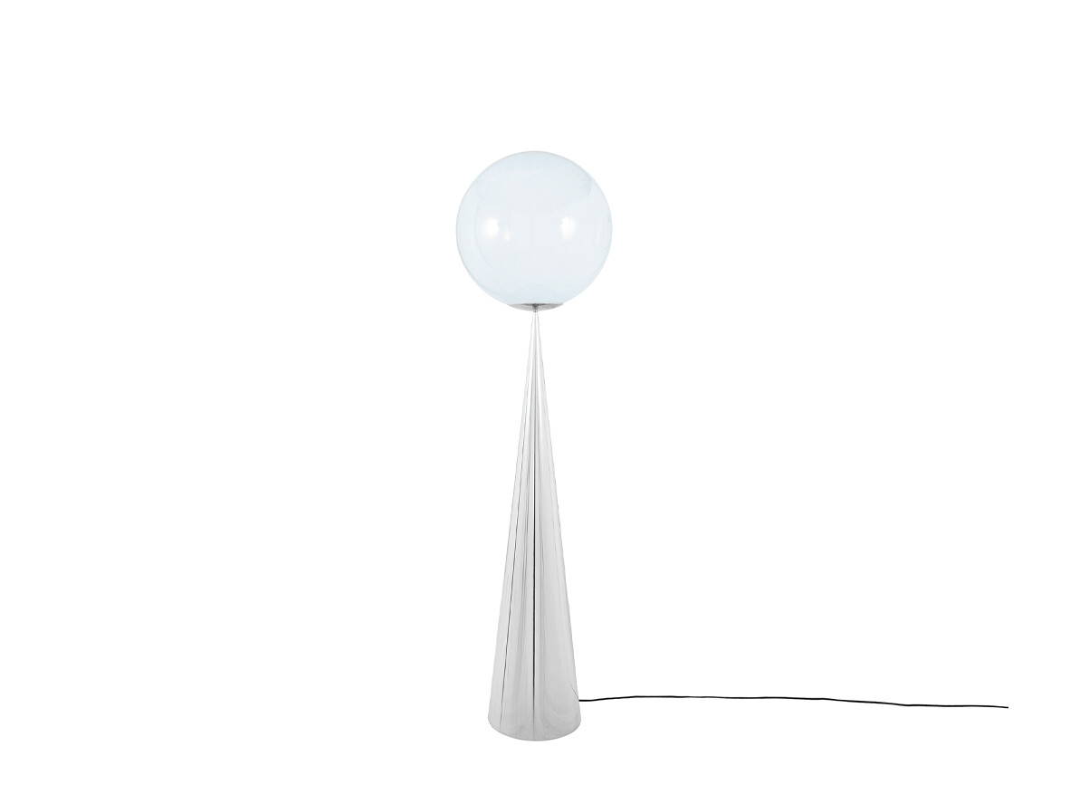 Tom Dixon – Globe Fat Golvlampa Opal/Silver