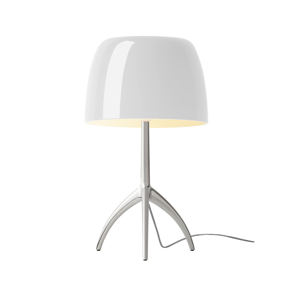 Foscarini – Lumiere Grande Bordslampa G9 Alu/Vit