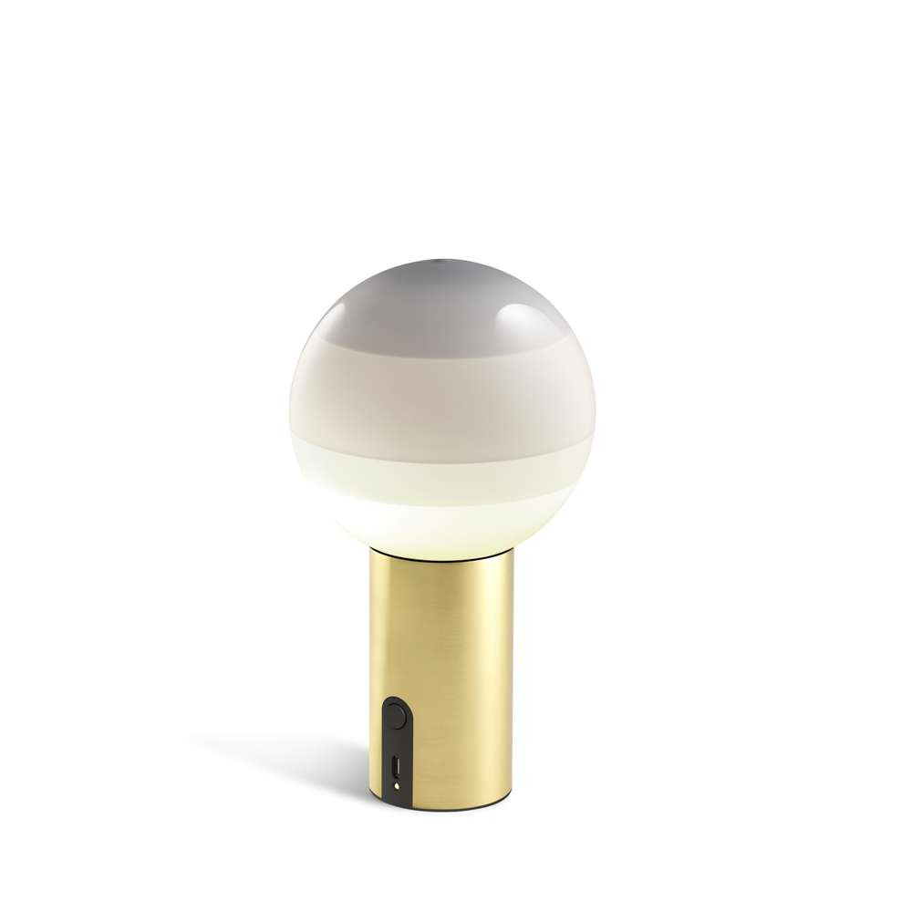 Marset – Dipping Light Portable Off-White/Brushed Brass