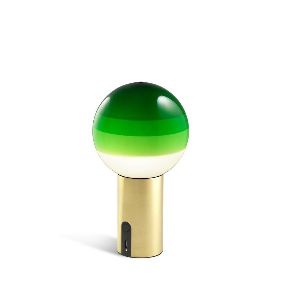 Marset – Dipping Light Portable Green/Brushed Brass
