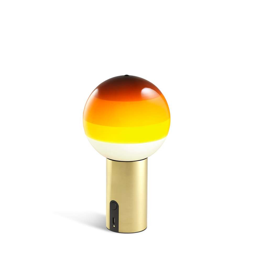 Marset – Dipping Light Portable Bordslampa Amber/Brushed Brass