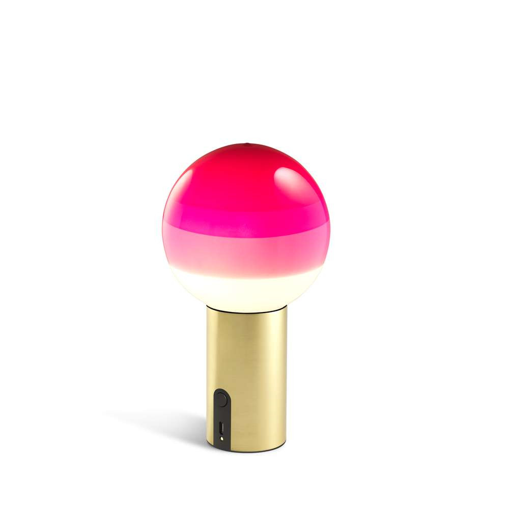 Marset Dipping Light Portable Pink/Brushed Brass