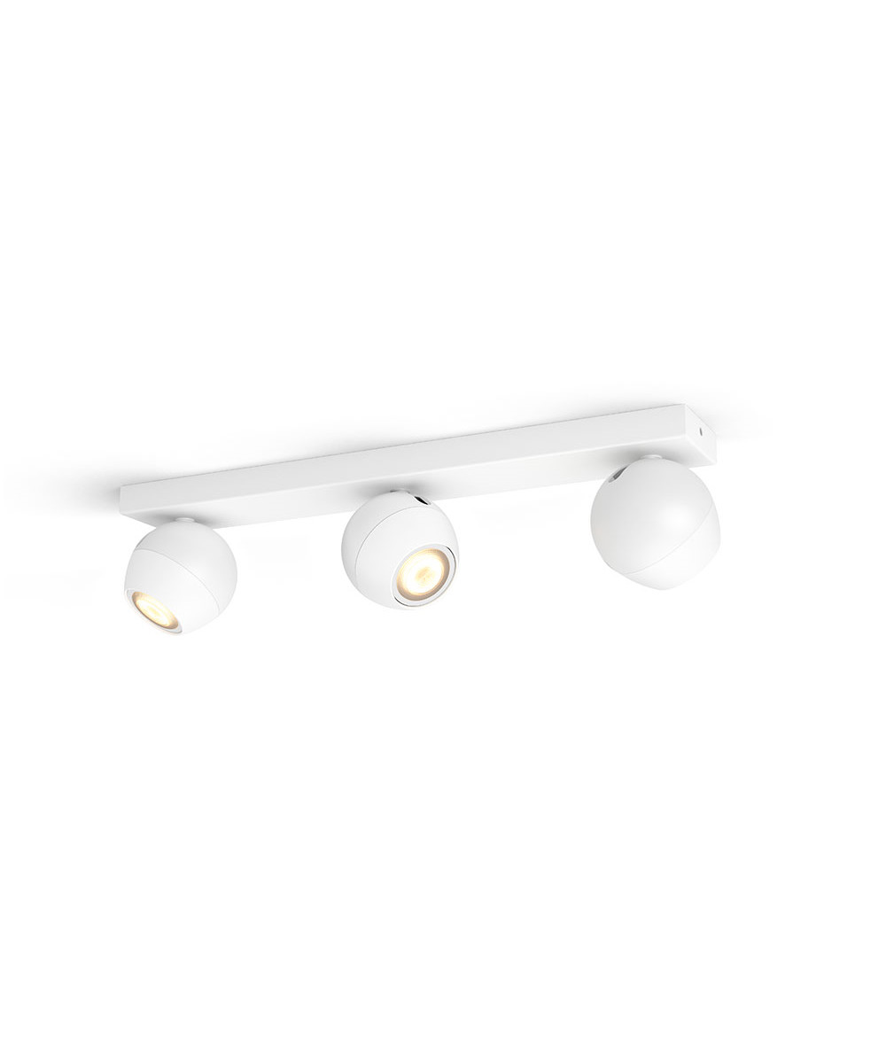 Philips Hue – Buckram Plafond 3xBar/Tube White Amb. White Philips Hue