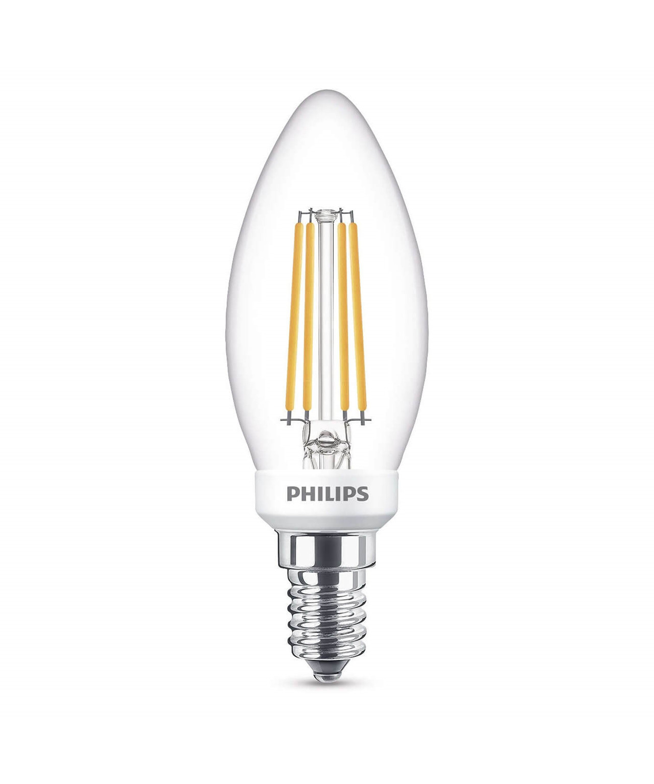 Philips Pære Led 5W Glas Kerte (470Lm) Dæmpbar E14 Philips