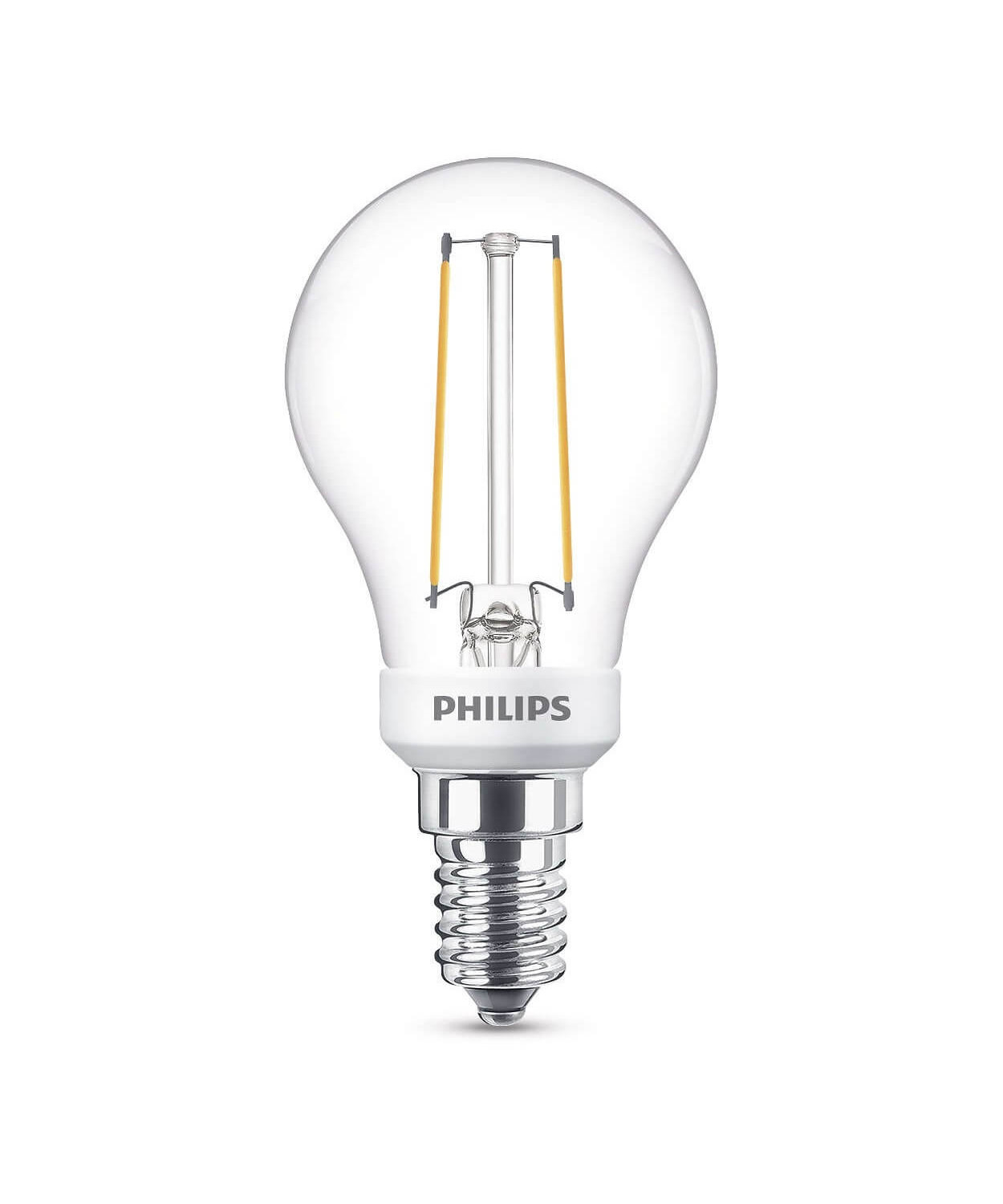 Zdjęcia - Żarówka Philips   LED 3W Szklana Korona  Ściemnialna E14 (250lm)