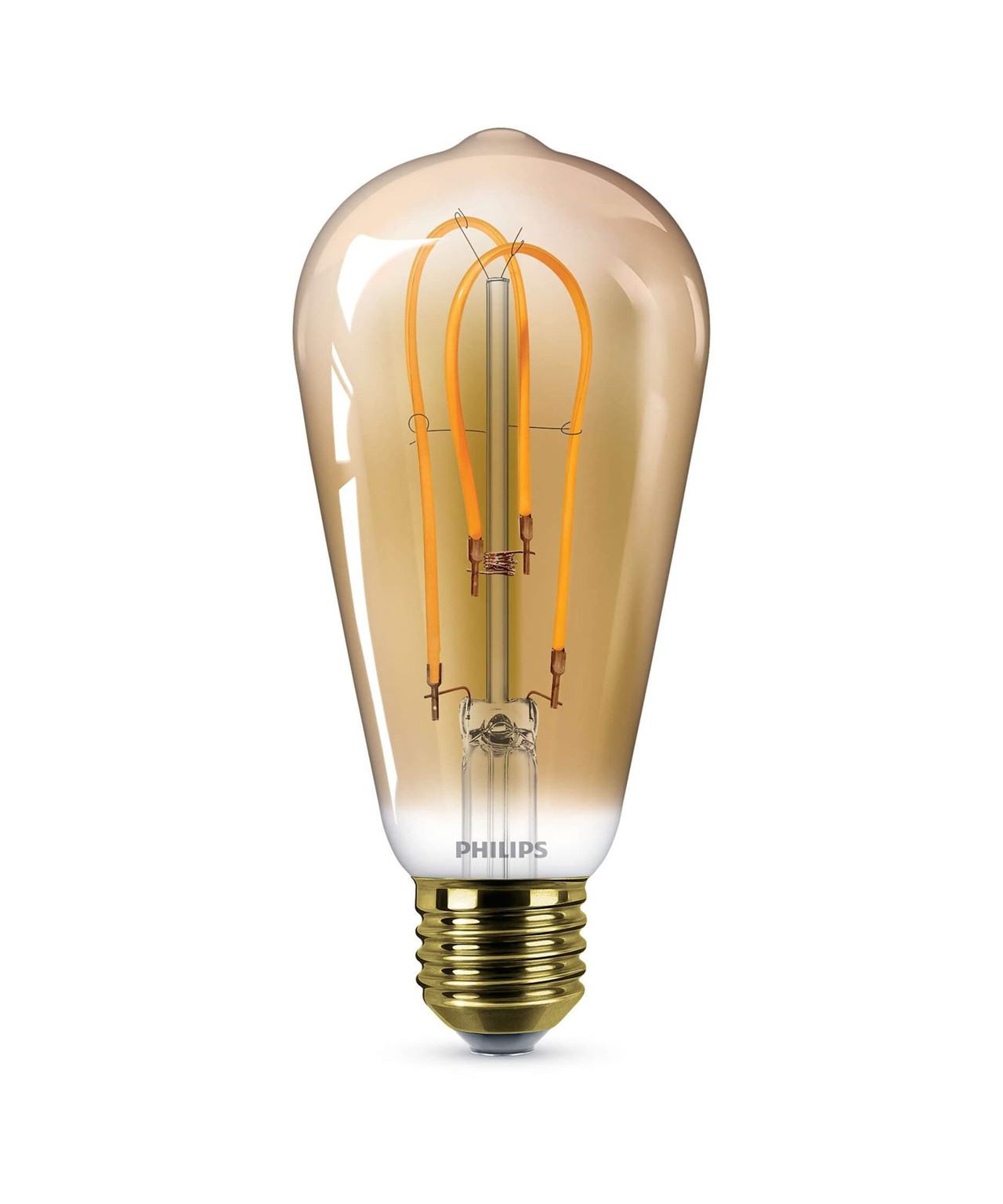 Philips – Päronlampa LED 5W Flame (250lm) ST64 E27