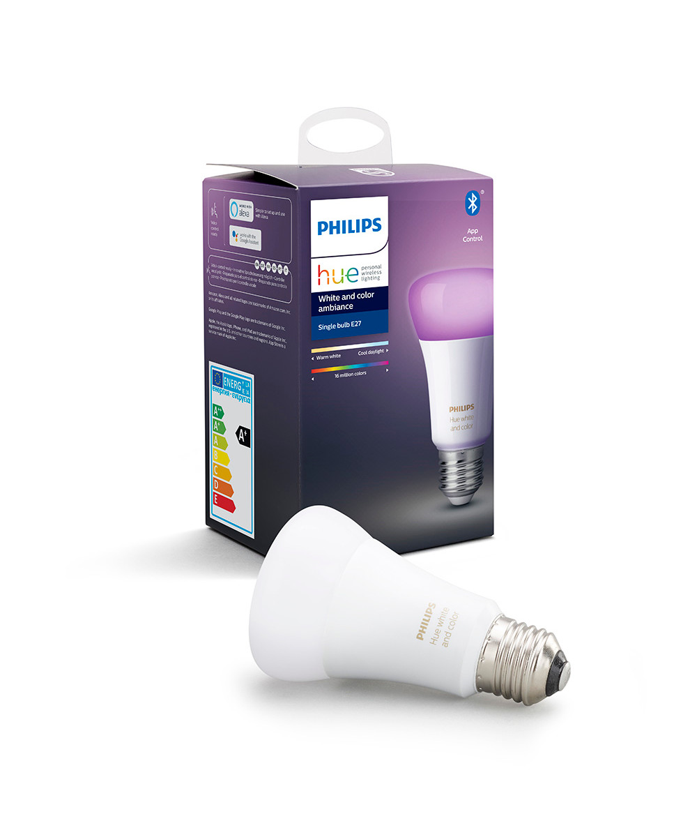 Philips – Hue White/Color 9W Bluetooth E27 Pære Hue