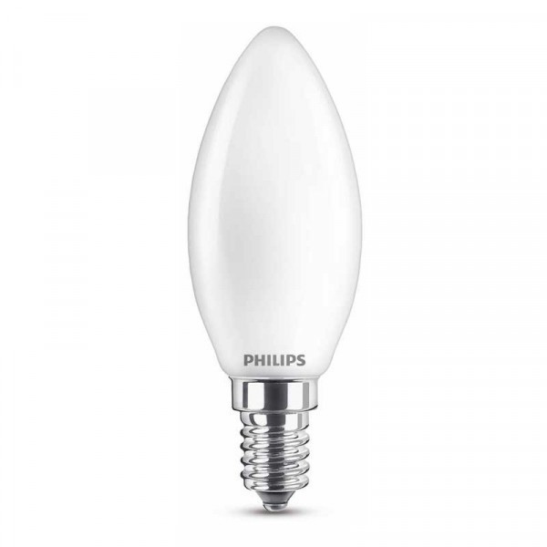 Philips Pære LED 65W Glas Kerte (806lm) E14