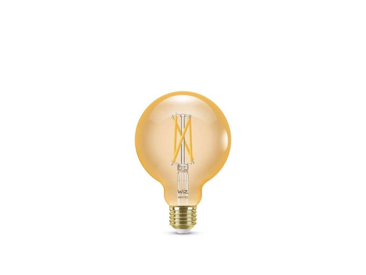 WiZPäronlampa Smart TW Amb. 7W 640lm 2000-5000K Globe Gold E27WiZ