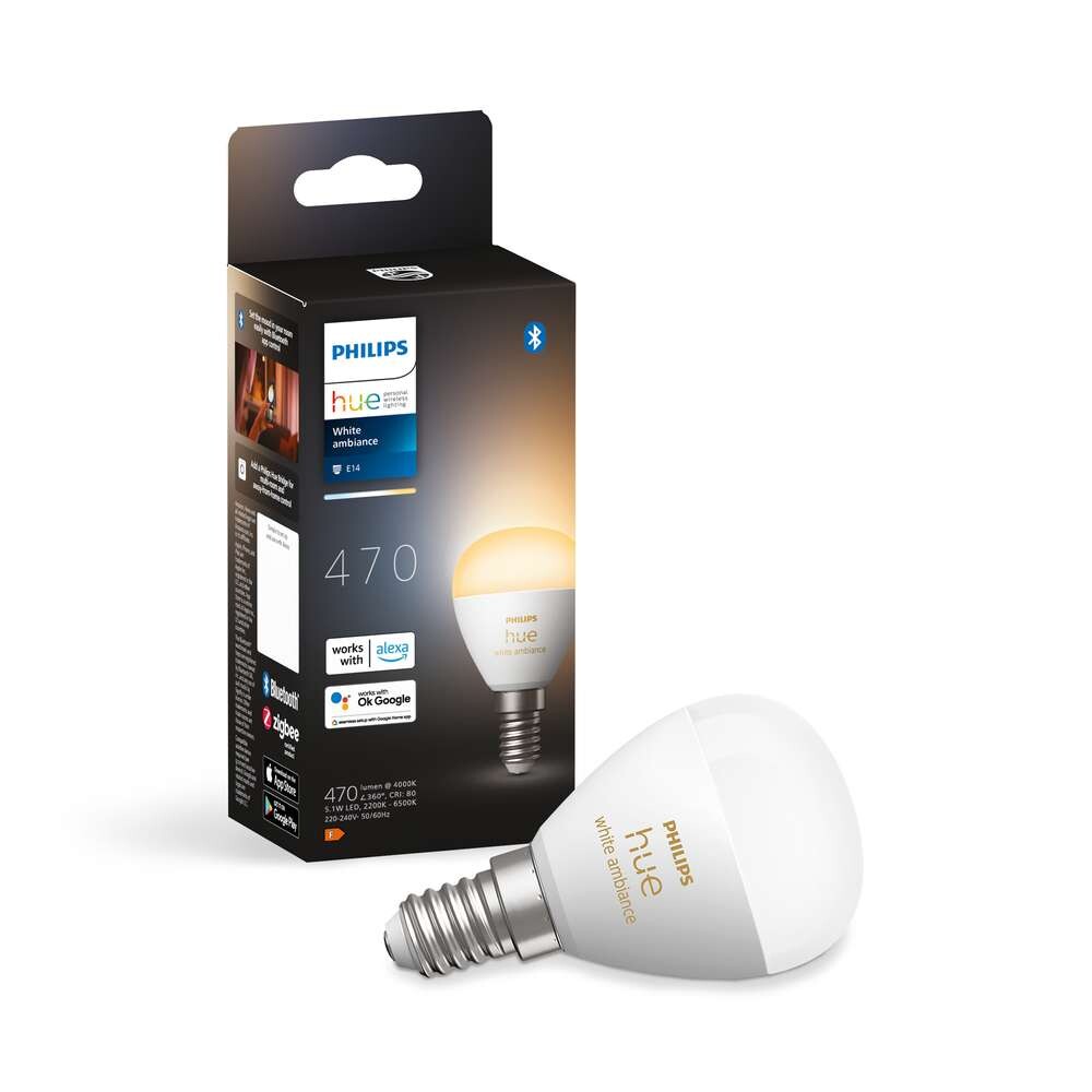 Philips Hue – Philips Hue White&Amb. 5,1W Luster Klot E14 Philips Hue