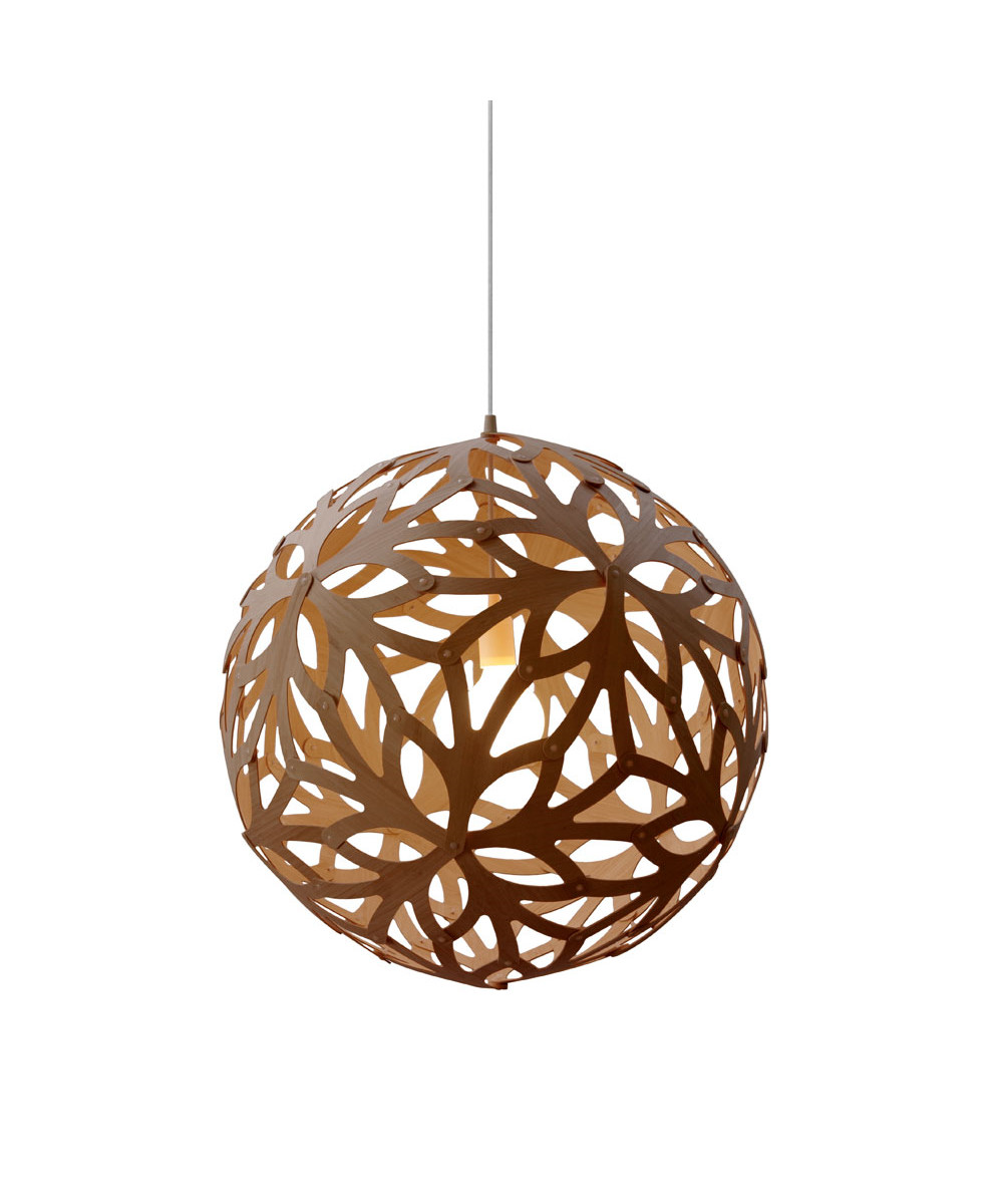 David Trubridge Floral Pendel Karamel Ø60 David Trubridge