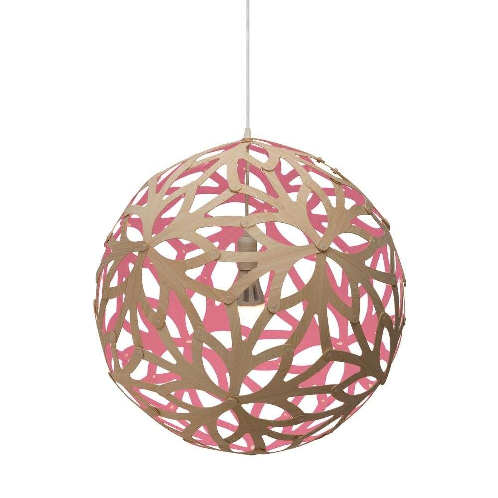 David Trubridge – Floral Taklampa Ø60 (Pink)