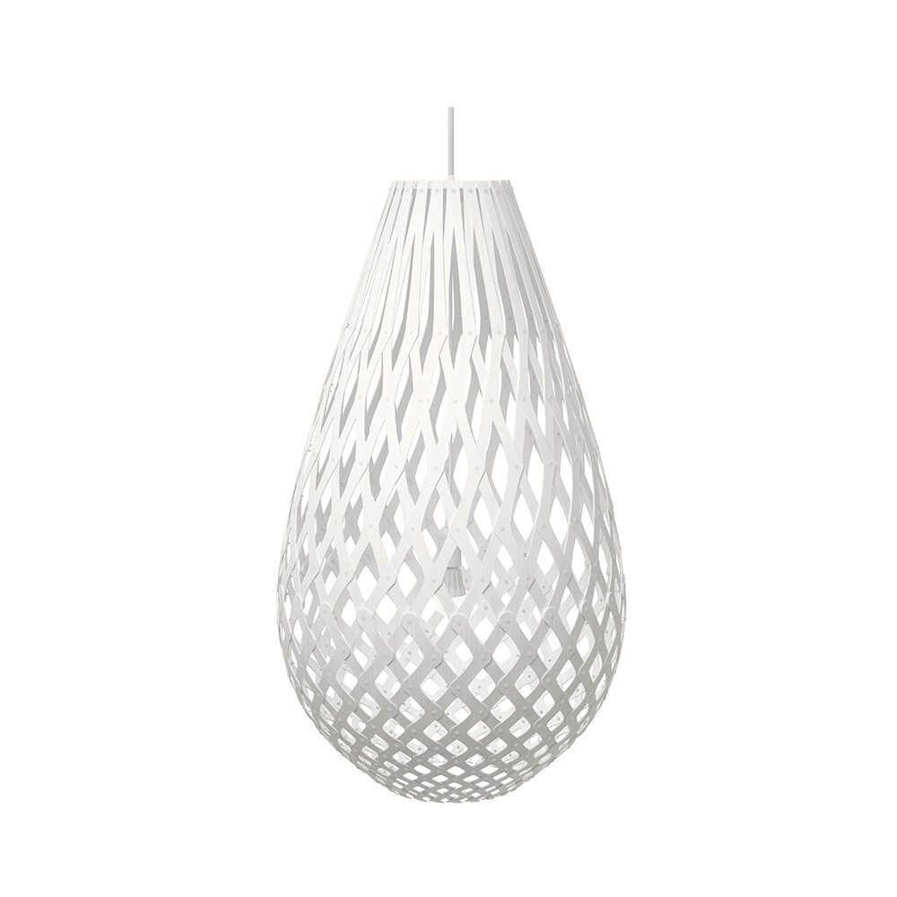 David Trubridge – Koura Taklampa H120 2 Sidor Vit