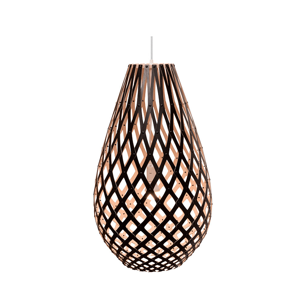 David Trubridge – Koura Taklampa H120 1 Sida Svart