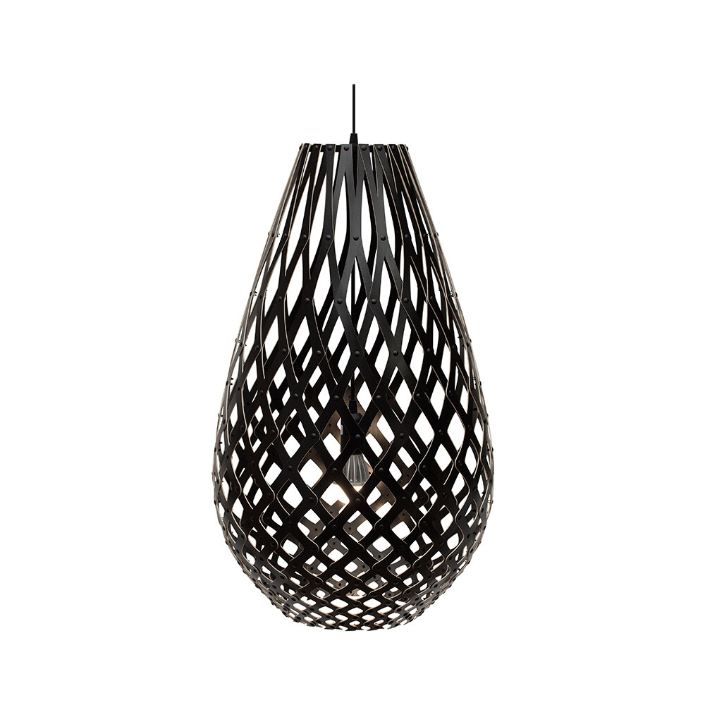 David Trubridge – Koura Taklampa H120 2 Sidor Svart