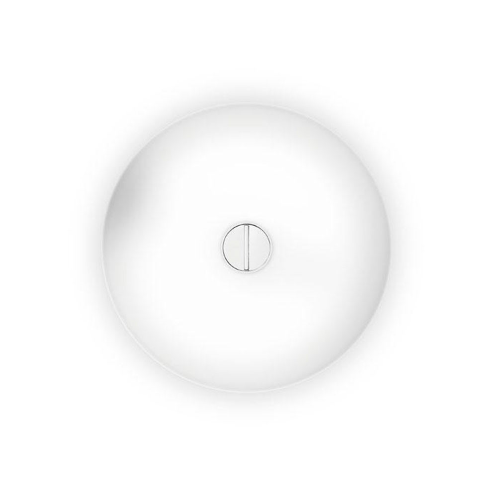 Flos – Button Plafond/Vägglampa Vit/Vit