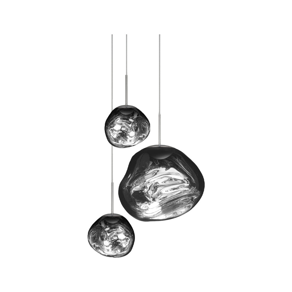 Tom Dixon – Melt Trio Round LED Pendel Krom