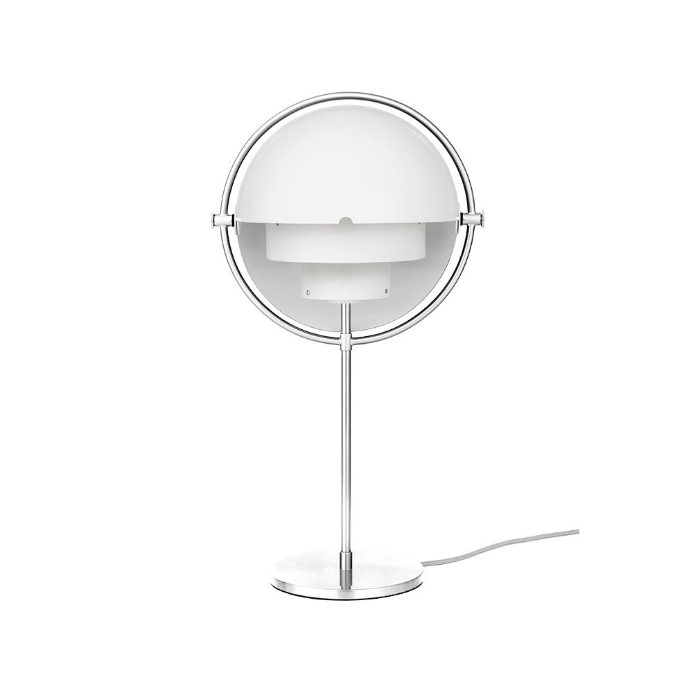 GUBI – Multi-Lite Bordslampa Chrome/White GUBI