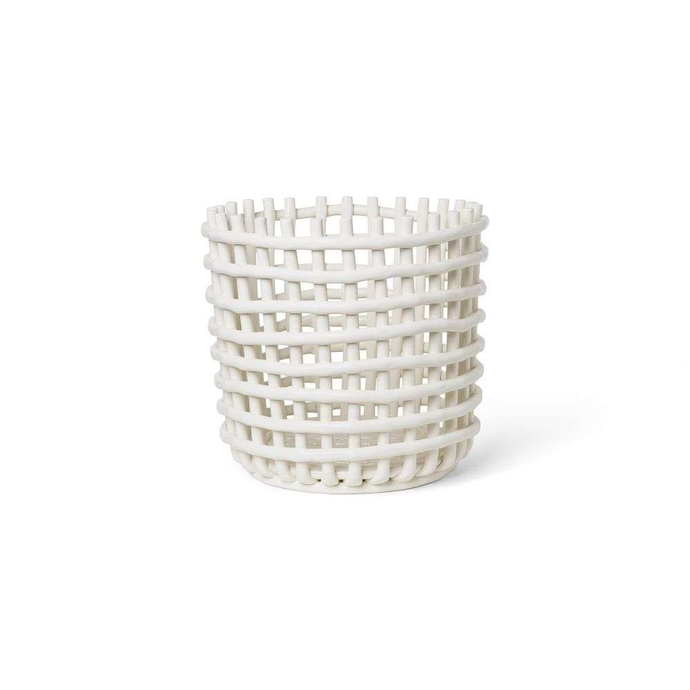 ferm LIVING – Ceramic Basket XL Off-White