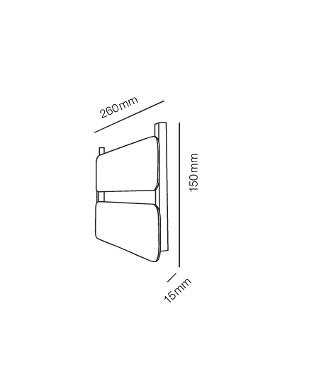 Light Point – Rørhat Small Namnskylt (2 pcs.) Blank Koppar