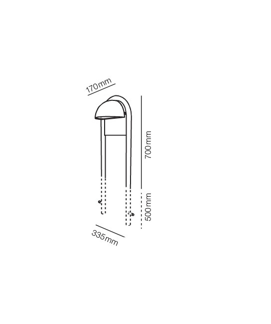 Light-Point Light Point – Rørhat Stativ 700mm Vit