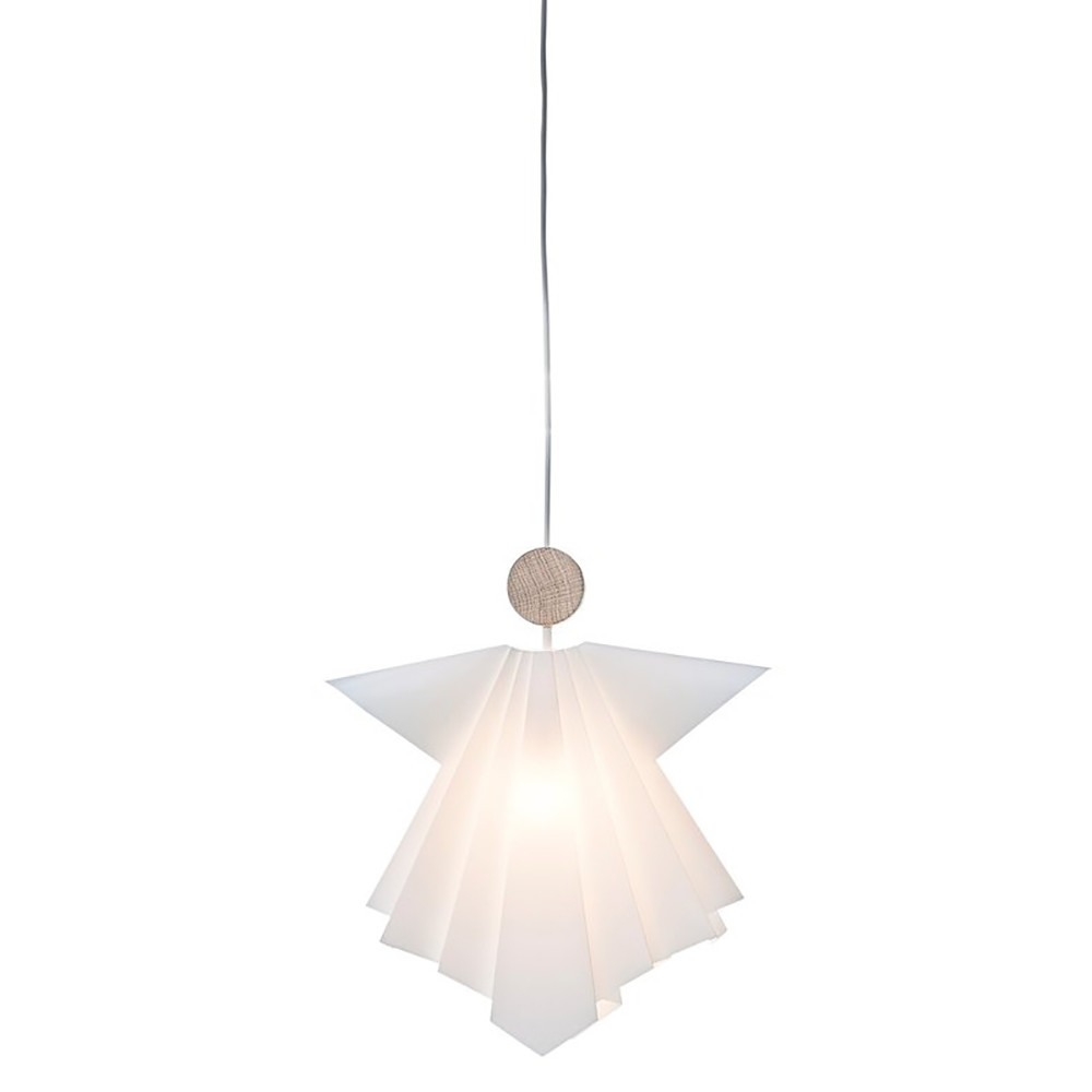 Angel Uriel Small White/Light Oak - Le Klint Hvid