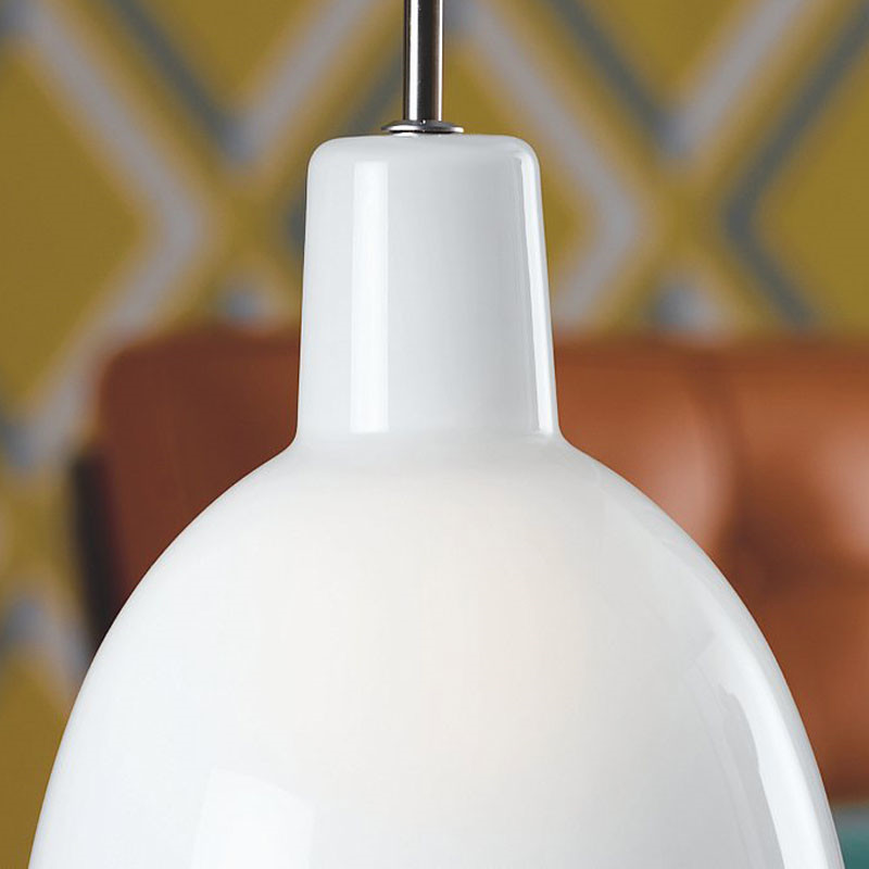 Toldbod 155/220 Glas Pendel - Louis Poulsen () Hvidt Opalt Glas